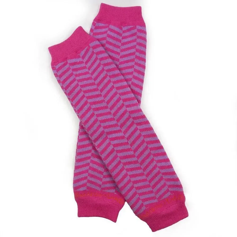 6 pairs! Pink & Purple baby leg warmers - OSfits 4 months and up!